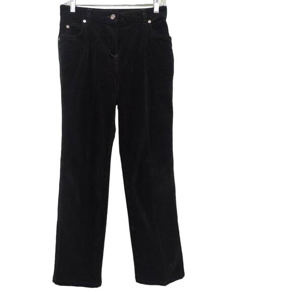 Woolrich Bootcut Corduroy Pants, 5-Pocket Jeans Style, Black, Sz 4 - Picture 1 of 4